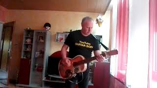 Gitarre mit Tonabnehmer und kleiner Box [upl. by Eskil]