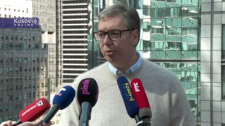 Njujork Izjava predsednika Vučića pred zasedanje Generalne skupštine [upl. by Conlen857]