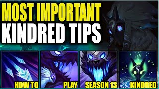 The Most Important Kindred Tips And Tricks For New Players In Season 13  League of Legends [upl. by Fleurette]