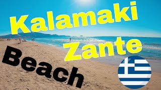 Kalamaki Beach Walk Zakynthos Zante Island Greece [upl. by Ydarg]