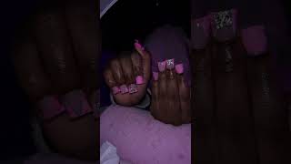 pink duckies 😍😍pinknails ducknails [upl. by Dwayne81]