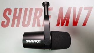 Shure MV7 USBXLR Mic Review  Test Compared to SM7b Podmic Q2u SM58 [upl. by Ainollopa]