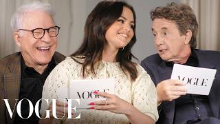 Selena Gomez Steve Martin amp Martin Short Answer RapidFire Questions  Off the Cuff  Vogue [upl. by Cirde]