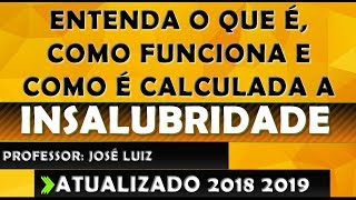 O que é Insalubridade e como funciona insalubridade 2018 2019 [upl. by Ahsoym]