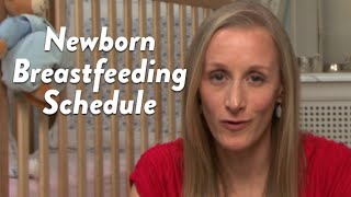 Newborn Breastfeeding Schedule  CloudMom [upl. by Ayatal]