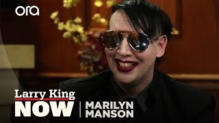 Marilyn Manson on Alice Cooper Blame for School Shootings amp Kanye West vs JayZ Full Interview [upl. by Anivle991]