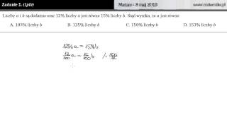 Zadanie 2  Matura 8 maja 2013 [upl. by Thayer]