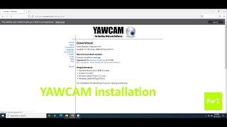 Yawcam installation for beginners [upl. by Critchfield]