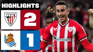 ATHLETIC CLUB 2  1 REAL SOCIEDAD  RESUMEN [upl. by Elmer]