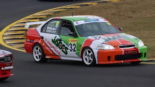 Honda Civic EK JACCS tribute IPRA NSW 2024 round 4 race 3 [upl. by Tarra]