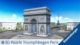 Ravensburger 3D Puzzle Triumphbogen Paris [upl. by Ynohtnaleahcim]