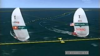 2009 Louis Vutton Pacific Series BMW Oracle vs Alinghi Race 1 [upl. by Droffig]