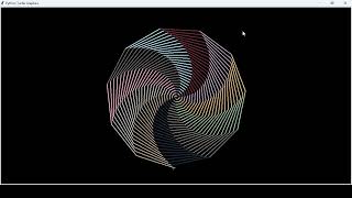 Creating a 11 color spiral in python turtle [upl. by Cattan]