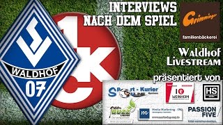 23Spieltag Interviews [upl. by Nellahs]