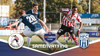 VERRASSENDE wending na RODE KAART 🟥  Jong Sparta vs HFC  Samenvatting Betnation Divisie 2324 [upl. by Anneliese]