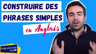 Cours danglais débutant  faire des phrases simples en anglais [upl. by Sklar]