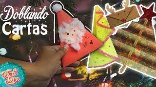 Como DOBLAR TUS CARTAS DE NAVIDAD  4 ideas [upl. by Rory]