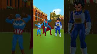 Who is Stronger Superman vs Captian vs Songoku vs Spiderman  Marvel Animation spiderman shorts [upl. by Virgin]