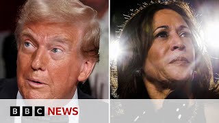 Donald Trump and Kamala Harris make final push for votes in US election  BBC News [upl. by Reuven219]