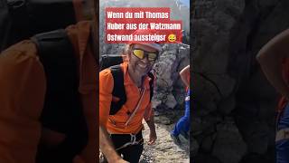 Watzmann Ostwand  wenn Du mit Thomas Huber aussteigst 😅😅 watzmann ostwand berchtesgaden [upl. by Ehrman]