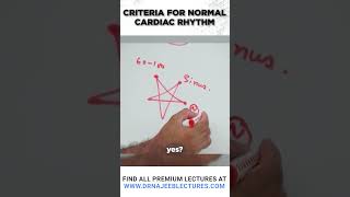 Criteria for Normal Cardiac Rhythm drnajeeblectures drnajeeb shortvideo [upl. by Nonnek]