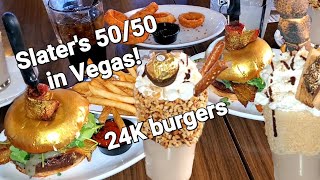 Slaters 5050 24K burgers and shakes [upl. by Beshore]