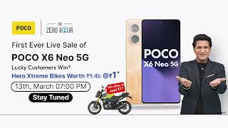 POCOX6Neo5G  Ltd Early Access Sale on Flipkart [upl. by Adnahc812]