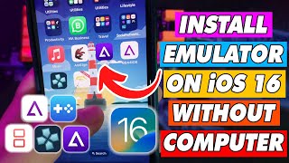 How to Install Delta GBA4iOS iNDS PSP Emulator on iOS 16 No Jailbreak [upl. by Akienahs979]