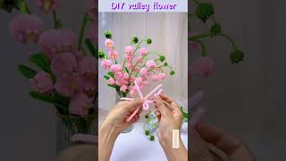 Beautiful Pipe Cleaner Flower Making  Home decoration craftdiycrepepaperflowerdiyflowersflowers [upl. by Witte]