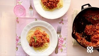 Coop Food  Vegan Lentil Spaghetti Bolognese [upl. by Rinum307]