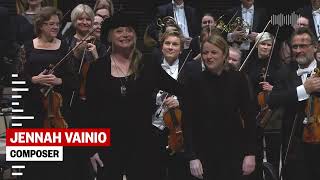 Jennah Vainio  Sylvias Lullaby for Symphony Orchestra LIVE Performance [upl. by Nareik]