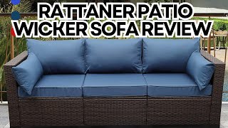 Rattaner Patio Wicker Sofa Review [upl. by Boyd]