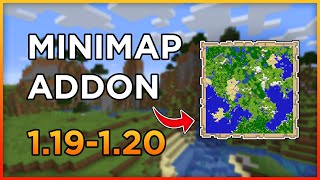 Minimap AddOn for Minecraft  Minecraft Bedrock 119  120 [upl. by Tnelc903]