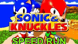 Sonic amp Knuckles Speed Run in 11 minutes 57 seconds Knuckles any [upl. by Enovad]