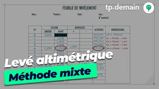 Le levé altimétrique mixte méthode du cheminement et du rayonnement combinés [upl. by Burnight]