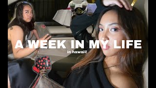 WEEK IN MY LIFE in Hawaii 🎞️  church youth photoshoots unboxing amp makeup [upl. by Nahgem]