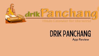 Drik Panchang App Review Hindu Calender Hinducalender Panchangam Calender Panjika [upl. by Delly]