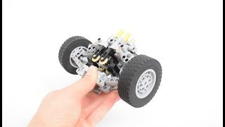 Lego Technic Realistic Pivot Point Steering with Drive  Instructions [upl. by Gnaoh]