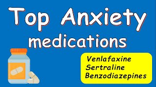 Top AntiAnxiety medications Duloxetine Benzodiazepines Buspirone [upl. by Aziram]