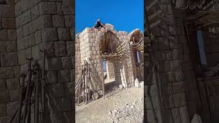 Stone arch door mould stripping process [upl. by Aihcela]