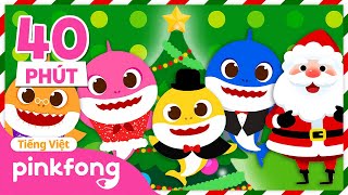 Tuyển tập Bài hát Giáng Sinh Tiếng Anh 🎄 Cá Mập Con Baby Shark Pinkfong  Nhạc thiếu nhi [upl. by Edecrem]