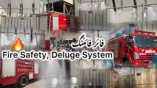 Testing of Deluge Fire Protection System  Fire Hazard Fire Fighting  Safety First Safety For Life [upl. by Onibas]