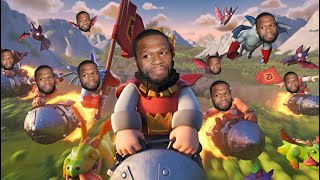 Am Dat De 50CENT Pe CLASH ROYALE Ma BATUT [upl. by Millwater118]