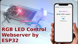 RGB LED Web server using ESP32 [upl. by Markland]