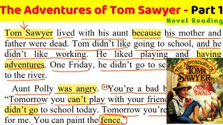 English Through Reading Novel  Beginners Level Story  The Adventures of Tom Sawyer Part 1 [upl. by Orelee]