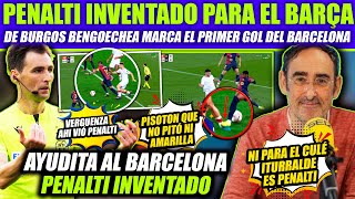 ¡ESCÁNDALO PENALTI INVENTADO A FAVOR DEL BARCELONA Y EL ARBITRO AYUDA EN LA GOLEADA AL SEVILLA [upl. by Norym]