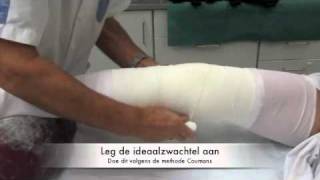 Knie immobilizer met drukverband [upl. by Truman]