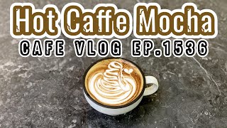 Cafe Vlog EP1536  Hot Caffe Mocha  Coffee Mocha  Latte Art Swan  Barista [upl. by Ahterahs]