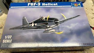 Trumpeter 132 F6F Hellcat unboxing [upl. by Otrepur]