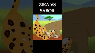 Zira VS Sabor thelionking tarzan lionking reileão animation animação animals [upl. by Orsola494]